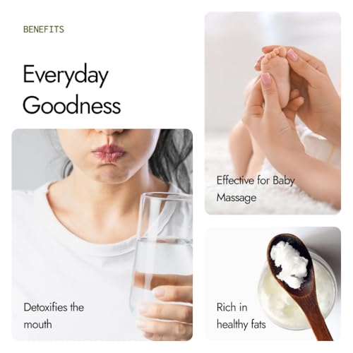 Image of Kapiva Virgin Cold-Pressed Coconut Oil, 100% Pure, Unrefined, Vegan, Keto Friendly, 1000ml, for Cooking, Hair and Skin Care