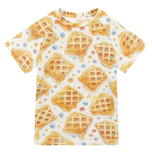 Ice Cream and Cookies Girls Bathing Suit UV Protection Teen Clothing Swimwear Beach Tops 3T