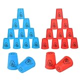Cibolar Sport Stacking Cups, 24pcs Sports Stacking Cups Training Game for Challenge Competition Trav