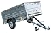 Produktbild UNITRAILER Faltbarer Anhänger Garden Trailer 230 Kipp mit zusätzlichen Bordwänden, Stützrad und Flachplane