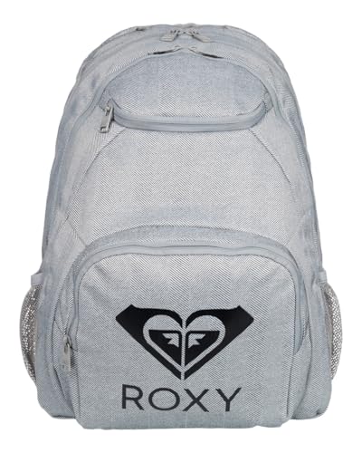 Roxy Women's Shadow SWELL Solid Logo Backpack, Heritage Heather, Dimensions: 18