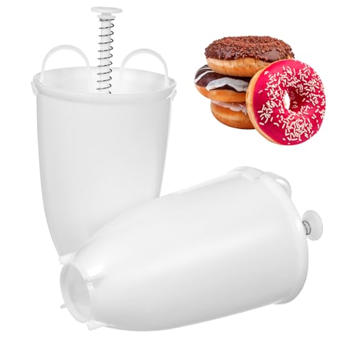 Imagen de ZUNOXAZ 2 piezas Molde para Donas Manual Herramienta DIY para Hornear Rosquillas Caseras Fácil Uso