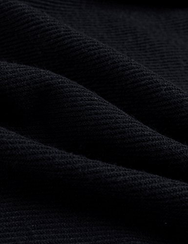 NEARKIN (NKNKTNC803 Mens Slim Cut Look Knitwear Shawl Collar Long Cardigan Sweater Black US M(Tag Size M)
