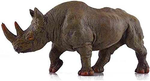 Statue de rhino cadeau idéal RLKHXBS figurine table en PVC solide - 2