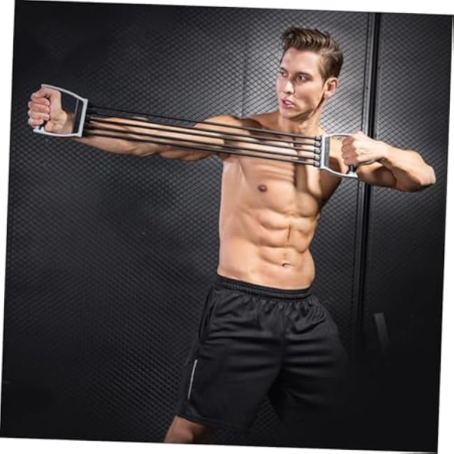 1pc Spring Exerciser Chest Expander Fitness Equipment for Strength Training Indoor Arm and Back Workout Durable Elastic Rope