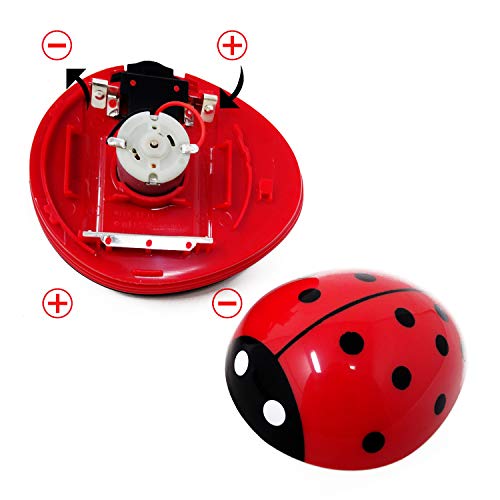 Image of Honbay Ladybug Shaped Portable Corner Desk Vacuum Cleaner Mini Cute Vacuum Cleaner Dust Sweeper