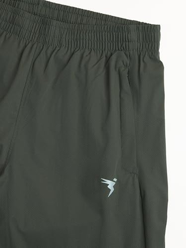 Image of TECHNOSPORT Men's Solid Slim Fit Sports Track Pants with TS LYTRA | Quick-Dry, Moisture-Wicking, UPF 50+ & Odour-Resistant Activewear for Gym, Running & Training