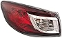 HEADLIGHTSDEPOT Tail Light Compatible with Mazda 3 2010-2013 4 Door Sedan Includes Left Driver Side Tail Light
