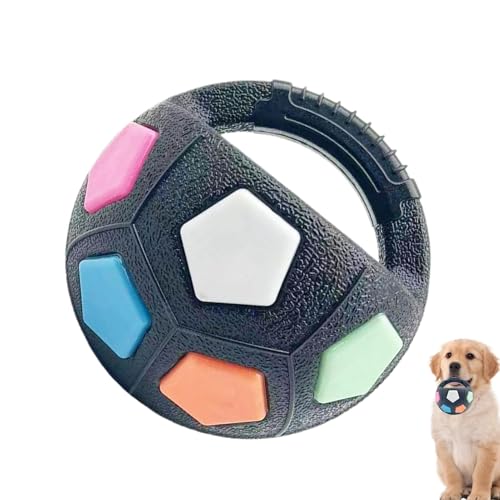 Tough Ball Toys, Interactive Round Dog Squeaky Toy, Durable Chewing Ball, Pet Training Supplies, 18cm/7.09 Inches, Teeth Cleanin