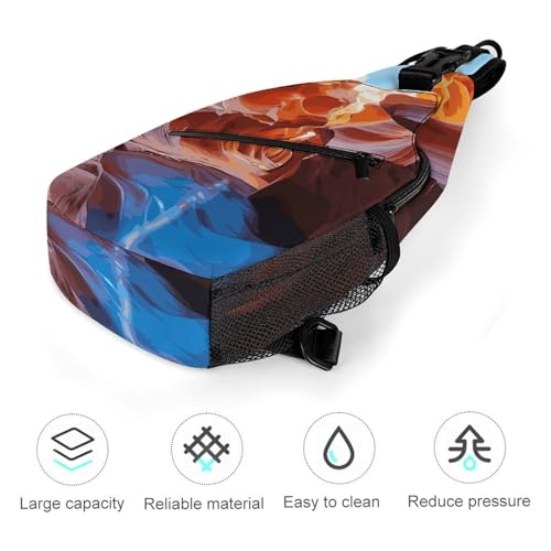 Bolso cruzado deportivo casual para viajes y senderismo miniatura 5