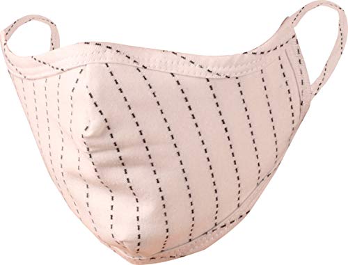 Touchstone Soft Cotton knitted Face Mask - medium size comfortable Washable double layer. (Pack of 3). Grey Black White4