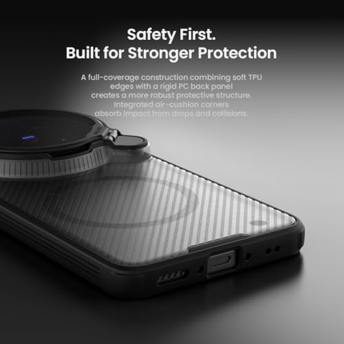 Image of CamShield Prop Magnetic Case for Vivo X300 Ultra | Compatible with MagSafe | Clear PC Camera Lens Cover Bracket | Shockproof Slim Back Cover with Foldable Stand | Anti-Scratch Phone Case - Transparent