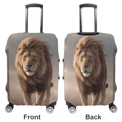 Lion Male Funny Travel Luggage Cover Baggage Suitcase Cover Protector Skins 19-32 Inch3