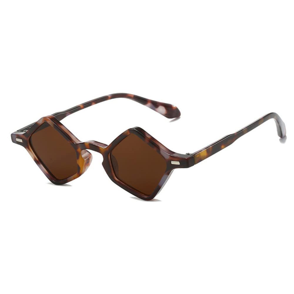 Lunettes de soleil de forme petit polygone avec rivets rétro - 8
