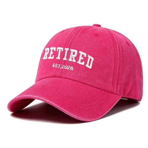 Image of Retirement Gifts for Men Women 2026, Embroidered Baseball Cap, Adjustable Cotton Retired Hat for Coworker Dad Friend
