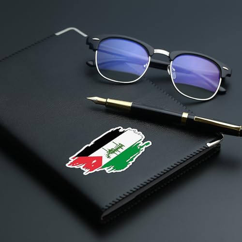 Image of Palestine Flag Vinyl Waterproof Sticker Decal for Laptop Water Bottle Car Bumper Window Helmet Awareness Sticker 5 Inch