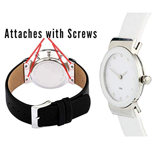 Shoptictoc Screw Fit, 22Mm Brown Genuine Leather Mens Replacement Watch Band Strap For Skagen Watches, Attaches With Screws #TOP2