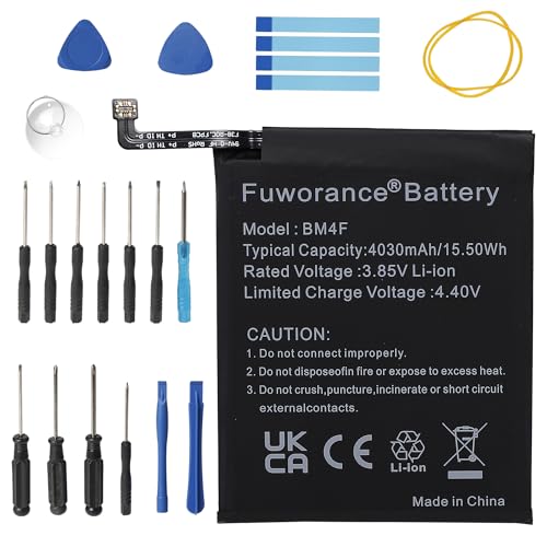 Fuworance 4030mAh 3.85V BM4F Batería de repuesto compatible con Xiaomi Mi A3/CC9e Premium Edition Dual SIM/CC9e Standard Edition Dual SIM/Mi9 Lite/M1906F9SC Smartphone Handy Li Ionen Batería + Juego