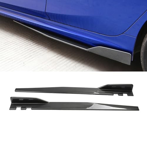 LOQTAHGDF Side Skirts for Mazda 3 Sedan 2003 2004 2005 2006 2007 2008 2009 2010 2011 2012 2013 2014, Side Wing Bumper Lip Splitter Anti Scratch Car Accessories,Black