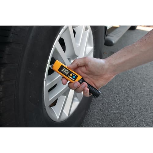 Image of Performance Tool Vortex W7910 Digital Tire Pressure Gauge with LED Penlight 180 Lumens Rechargeable PSI BAR KPA Gauge for Cars Trucks Motorcycles Bicycles Garage Auto Accessories Gifts for Men