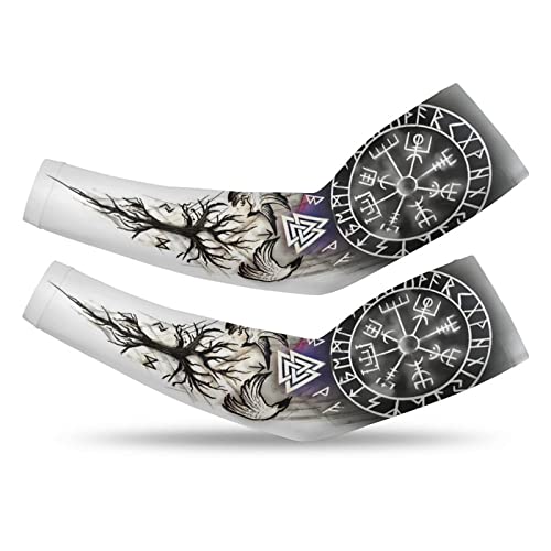 Manchettes de sport pour l'été et protection de tatouage boussole viking