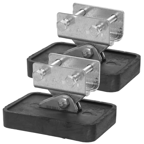 CTIRCHIU Cuscinetti Per Piedini Di Scale in Gomma Antiscivolo Copripiedi e Livellatori Per Scale a Pioli Domestiche Ed Esterne Kit Da 2 Pezzi