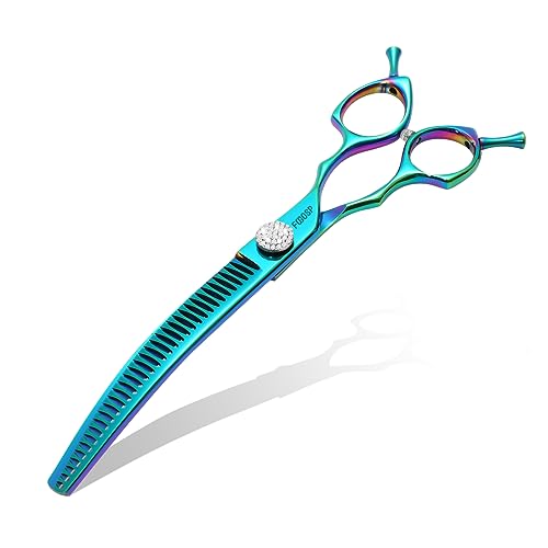 Professional Curved Thinning Shears Dog Grooming Scissors 7.5