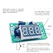 Walfront Counter Module with Memory Function 0~3 Bit Red Digital Display Counter Module Electrical Counting Meter for Industries Automation Systems Equipment Machine (4-7V)
