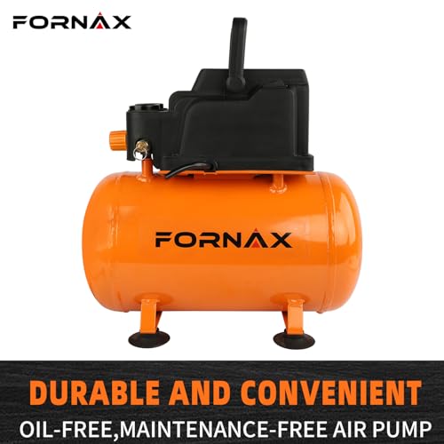 Image of FORNAX 3 Gallon Portable Air Compressor with Kits, 110 PSI Hot Dog Air Compressor, Oil Free