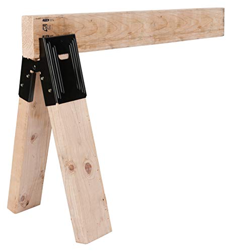 Performance Tool W53994 Sägebockhalterung, 2 Stück – langlebige und einfach zu bedienende Metallhalterungen für stabile und zuverlässige Sägebocke
