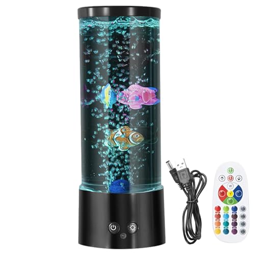 Lampe sensorielle à bulles pour chambre d'enfant et salon avec tube LED coloré
