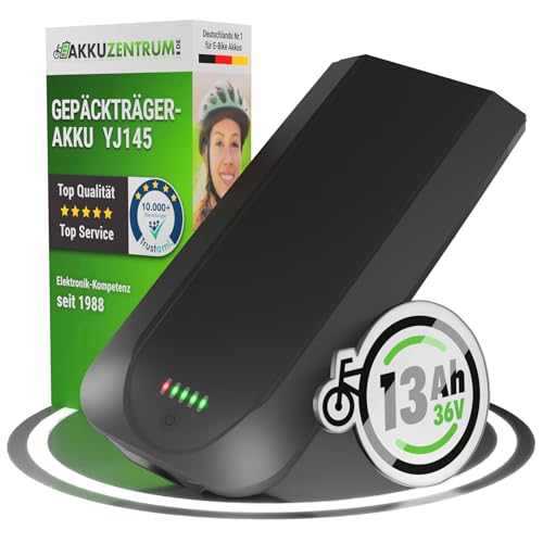Maratron Gepäckträger-Akku YJ145-36V 13Ah (468Wh) - für E-Bikes von Telefunken, Zündapp, Chrisson u.v.m.
