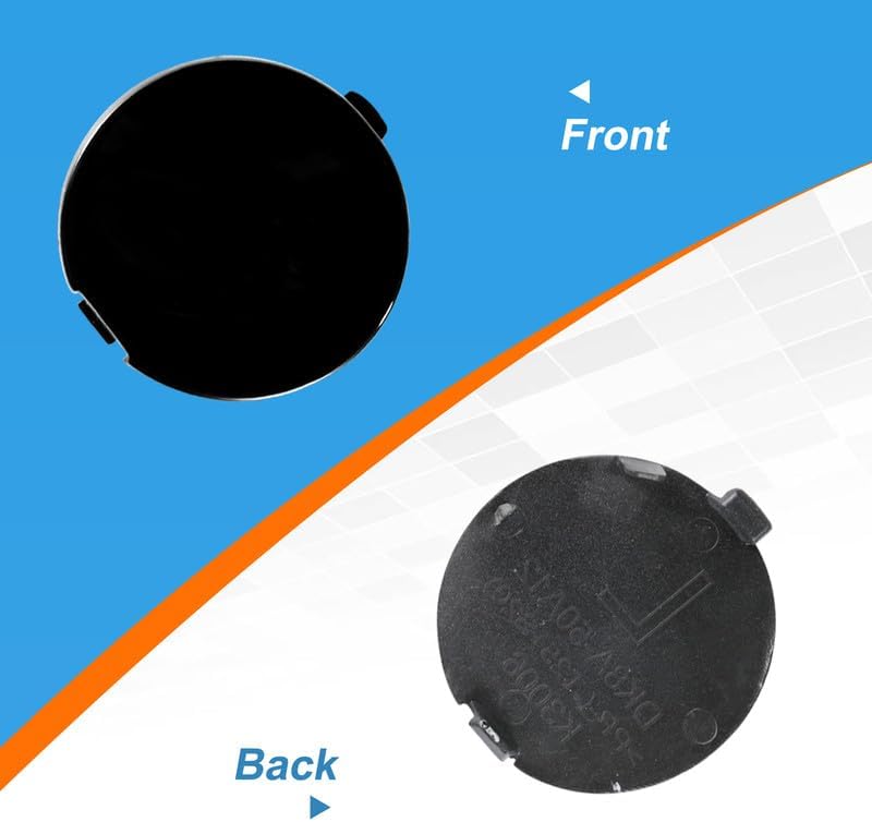 Car Front Bumper Tow Hook Cover Cap Towing Eye for Mazda CX-3 DK 2014 2015 2016 2017 2018 2019 2020 2021 2022 2023 DK8A-50A11 D10J-50-A12A (Red, Right Passenger Side)