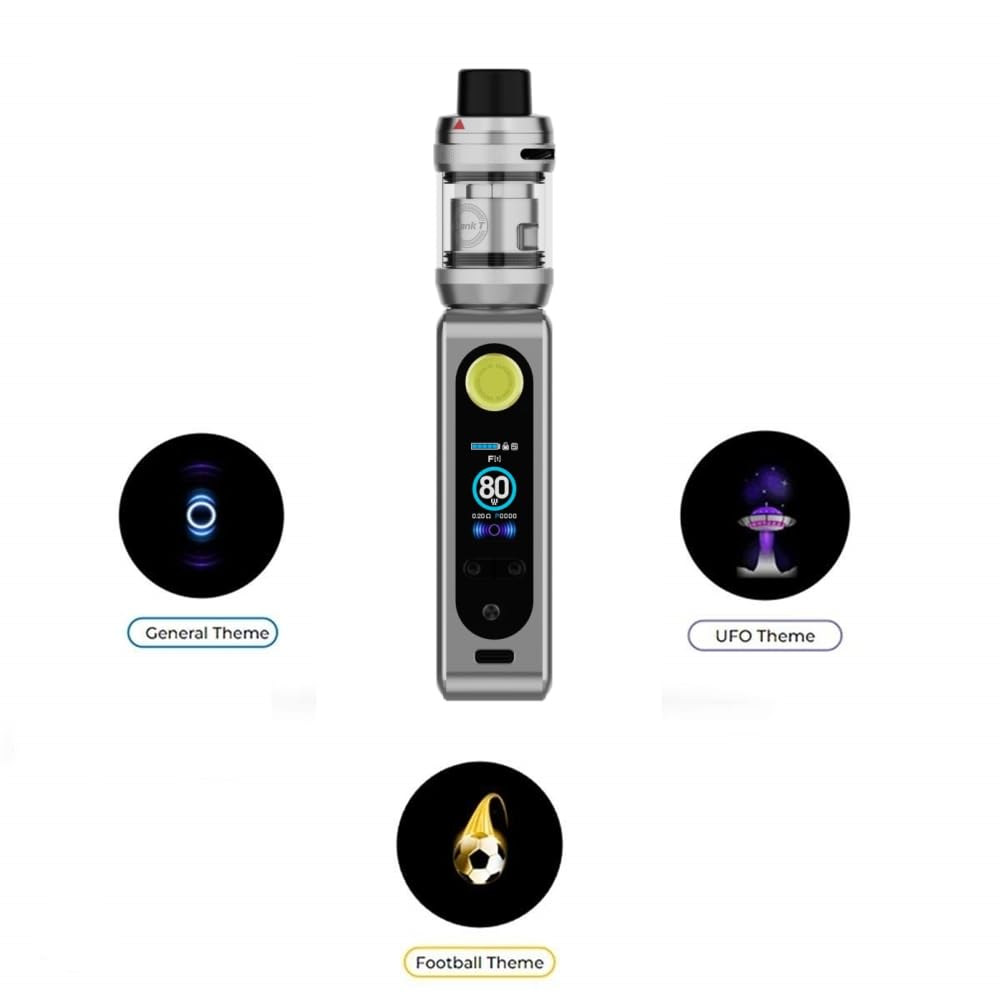 Kit GEN SE Vapo’resso Box Mod Vape Batterie 18650 (non incluse) 80 W 3 ml/6 ml Réservoir iTank T Bobine GTi 0,2ohm 0,4ohm Cigarette électronique DTL Original (Argent arctique) - No Nicotine