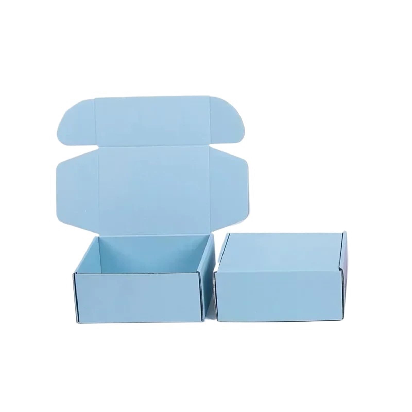 20PCS Airplane Box Colour Square Express Boxes Pack Carton Pink Three Layers Thick Stress Resistance Corrugated Paper Packing For Mailer, Shipping(Colour 09,13x8x2.5cm)