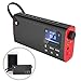 Produktbild ZDY Tragbare UKW-Radio mit Bluetooth-Lautsprechern und SD-Card-Spieler-3-In-1, MP3-Player mit Kopfhörer-Buchse, LED-Anzeige