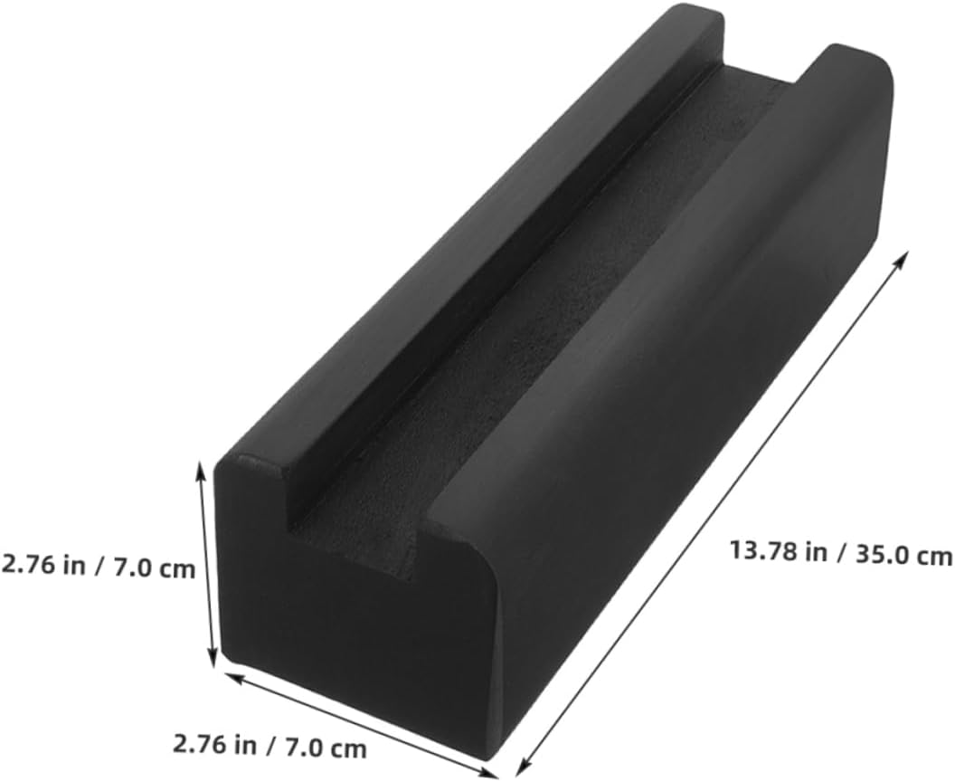 Solid Wood Skid Support Frame for Full Mirror Stand Wooden Mirror Holder Multi-use Base Home Accessory Stand Black