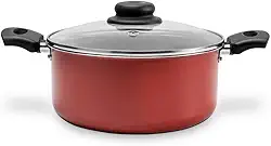 Caçarola com Tampa Ruby, 3,45L, 22 Cm, Brinox, Vermelho