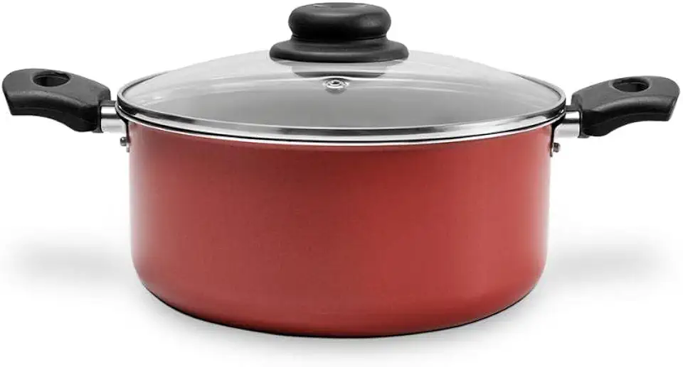Caçarola com Tampa Ruby, 3,45L, 22 Cm, Brinox, Vermelho