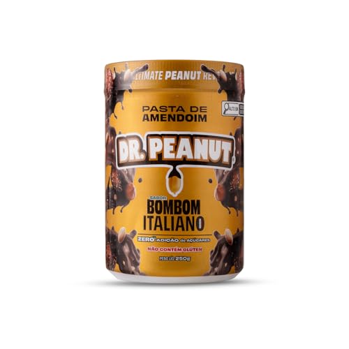 Dr. Peanut Pasta de Amendoim Sabor Bombom Italiano - Pote 250g