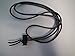 Swimming Bungee Goggle Strap 3.22mm thick (black with white dashes)