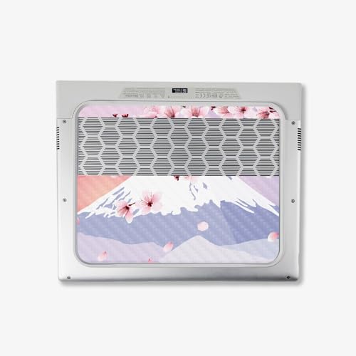 Image of MightySkins Carbon Fiber Skin Compatible with Alienware X14 R2 (2023) Full Wrap Kit - Fuji Sunset | Protective, Durable Textured Carbon Fiber Finish | Easy to Apply & Change Styles | Made in The USA