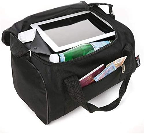 5 Cities 40x20x25 Ryanair Maximum Sized Travel Carry On Under Seat Cabin Holdall Lightweight  Take The Max on Board! with 2 Year Warranty (2X Black)