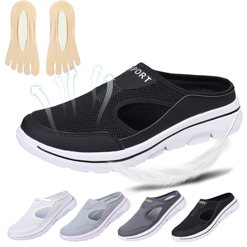 Men's Comfort Breathable Support Sports Sandals - Meaboots Sandals for Men (Black,7.5-8)