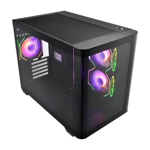 Caja FSP GEH Mini S380-BA Micro-ATX para PC gaming compacto color negro 2