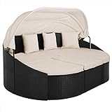 EXTRA HOHE STABILITÄT - Extra verstärktes Metallgestell - an der Unterseite der Sonneninsel befinden sich verstellbare Schraubfüße, dadurch erreichen Sie auch auf unebenen Untergründen einen sicheren Stand.