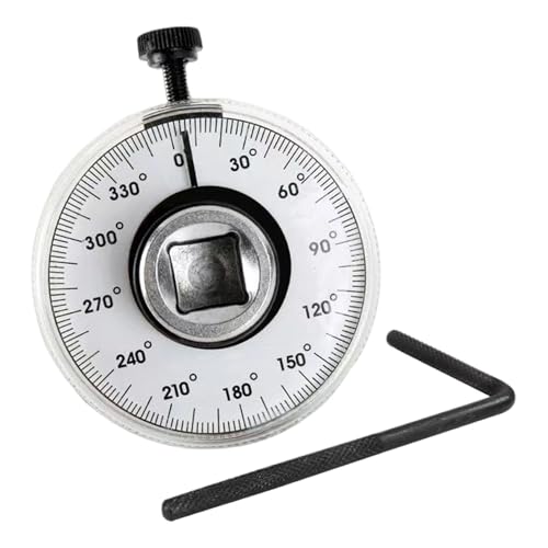Indicador De Ángulo Para Llave Dinamométrica | Ajuste Preciso Con Escala Metálica - Juego De Llaves Con Torquímetro - Para Técnicos De Mantenimiento Del Motor, Instalación De Los Bujes Y Calibración D