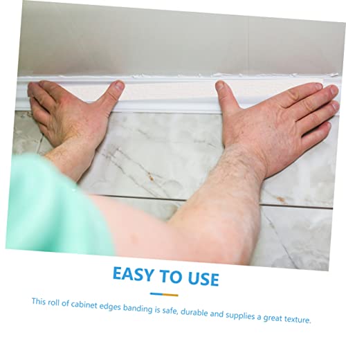 Cinta para reparar muebles autoadhesiva de PVC blanco OSALADI de 10m con borde preencolado 4