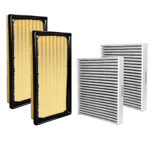 2 Sets Engine Air Filter Cabin Air Filter Kit Fit