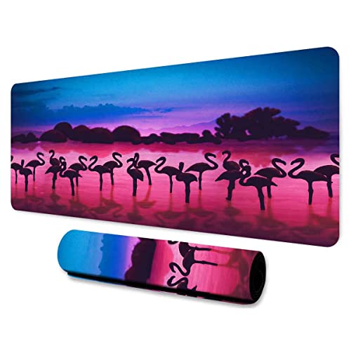 Tapis de souris de jeu XL fluide 80x30cm motif faune et rivière